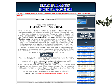 manipulated-fixed-matches.sportal.tips