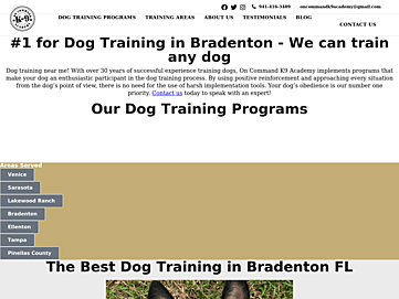 oncommandk9academy.com