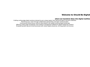 shouldbedigital.com