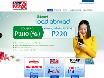 Screenshot of 1clickmax.com