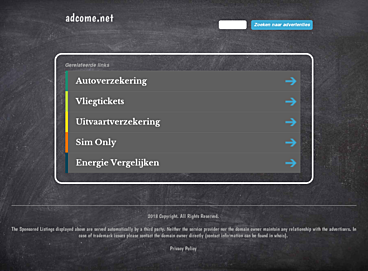 Screenshot of adcome.net