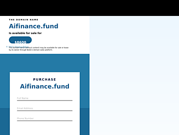 Screenshot of aifinance.fund
