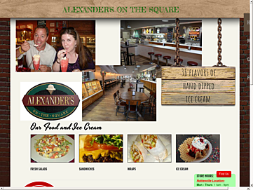 Screenshot of alexandersicecream.com