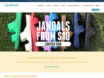 Screenshot of alohaz.com