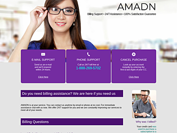 Screenshot of amadn.com