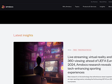 Screenshot of amdocsshowcase.com