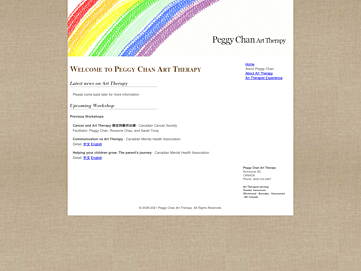 Screenshot of arttherapy.ca