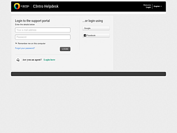 Screenshot of atencion.c3ntro.com