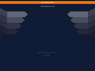 Screenshot of aufladekarten.de