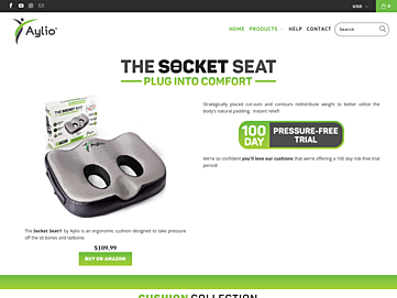 Screenshot of aylio.com