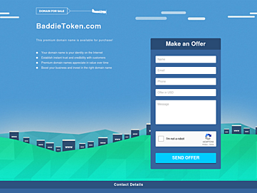 Screenshot of baddietoken.com
