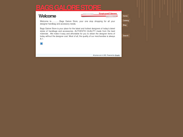 Screenshot of bagsgalorestore.myshopify.com