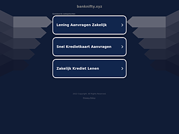 Screenshot of banknifty.xyz
