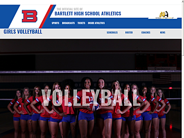 Screenshot of bartlettvolleyball.com