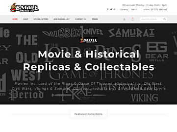 Screenshot of battleorders.co.uk
