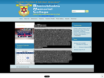 Screenshot of bbmc.edu.np