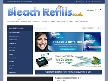 Screenshot of bleachrefills.co.uk