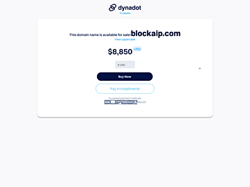 Screenshot of blockaip.com