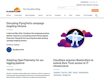 Screenshot of blog.cloudflare.com
