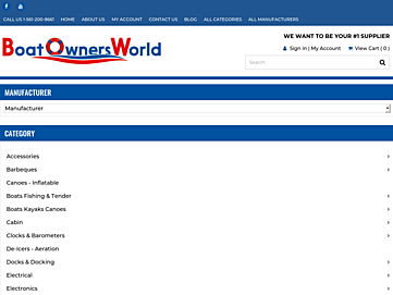 Screenshot of boatownersworld.com