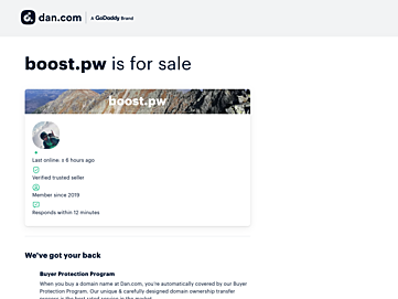 Screenshot of boost.pw