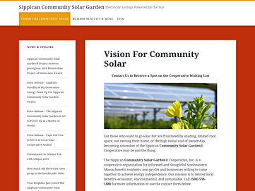 Screenshot of brewstercommunitysolargarden.com