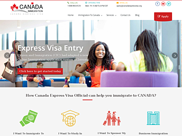 Screenshot of canadaexpressvisa.org