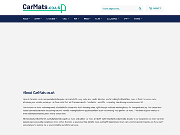 Screenshot of carmats.co.uk