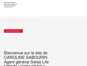 Screenshot of caroline-sabourin.swisslife-direct.fr