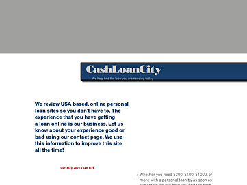 Screenshot of cashloancity.com