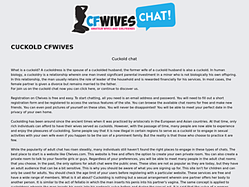 Cf Wives Chat.