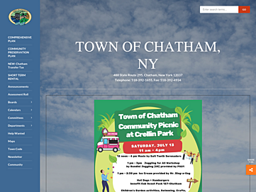 Screenshot of chathamnewyork.us