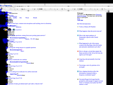 Screenshot of chemistry.meta.stackexchange.com