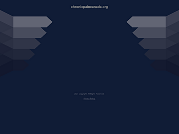 Screenshot of chronicpaincanada.org