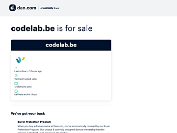 Screenshot of codelab.be