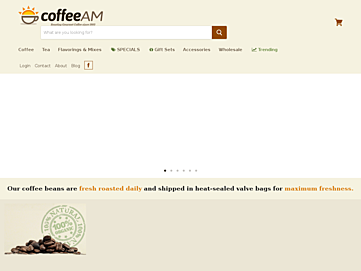 Screenshot of coffeeam.com