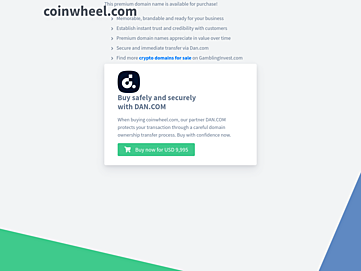 Screenshot of coinwheel.com