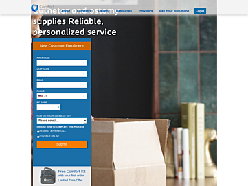 Screenshot of comfortmedical.com