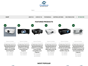 Screenshot of consignia.ca
