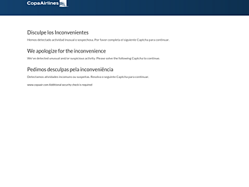 Screenshot of copaair.com