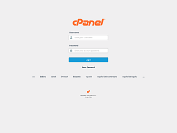 Screenshot of cpanel.kiratingse.com