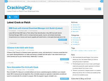 Screenshot of crackingcity.com