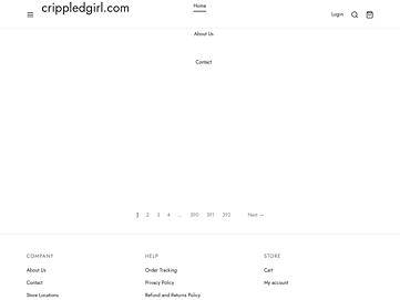 Screenshot of crippledgirl.com