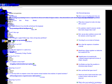 Screenshot of cseducators.stackexchange.com