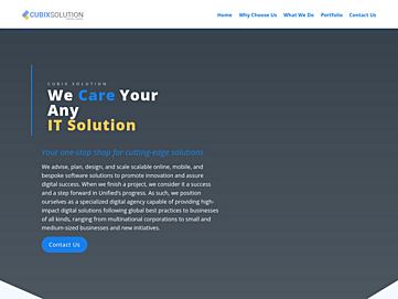 Screenshot of cubixsolution.com