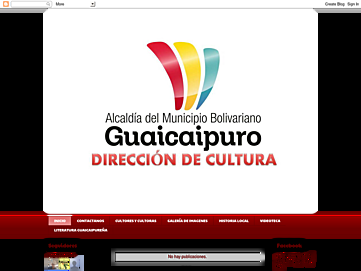 Screenshot of culturaguaicaipuro.blogspot.mx