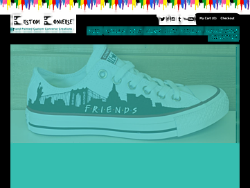 Screenshot of custom-converse.co.uk