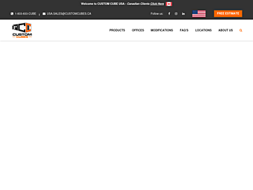 Screenshot of customcubes.com