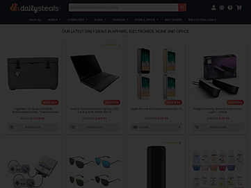 Screenshot of dailysteals.com