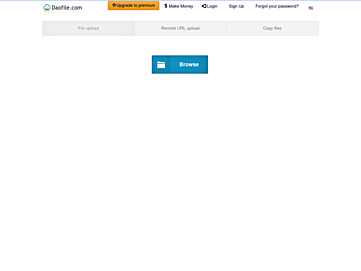 Screenshot of daofile.com